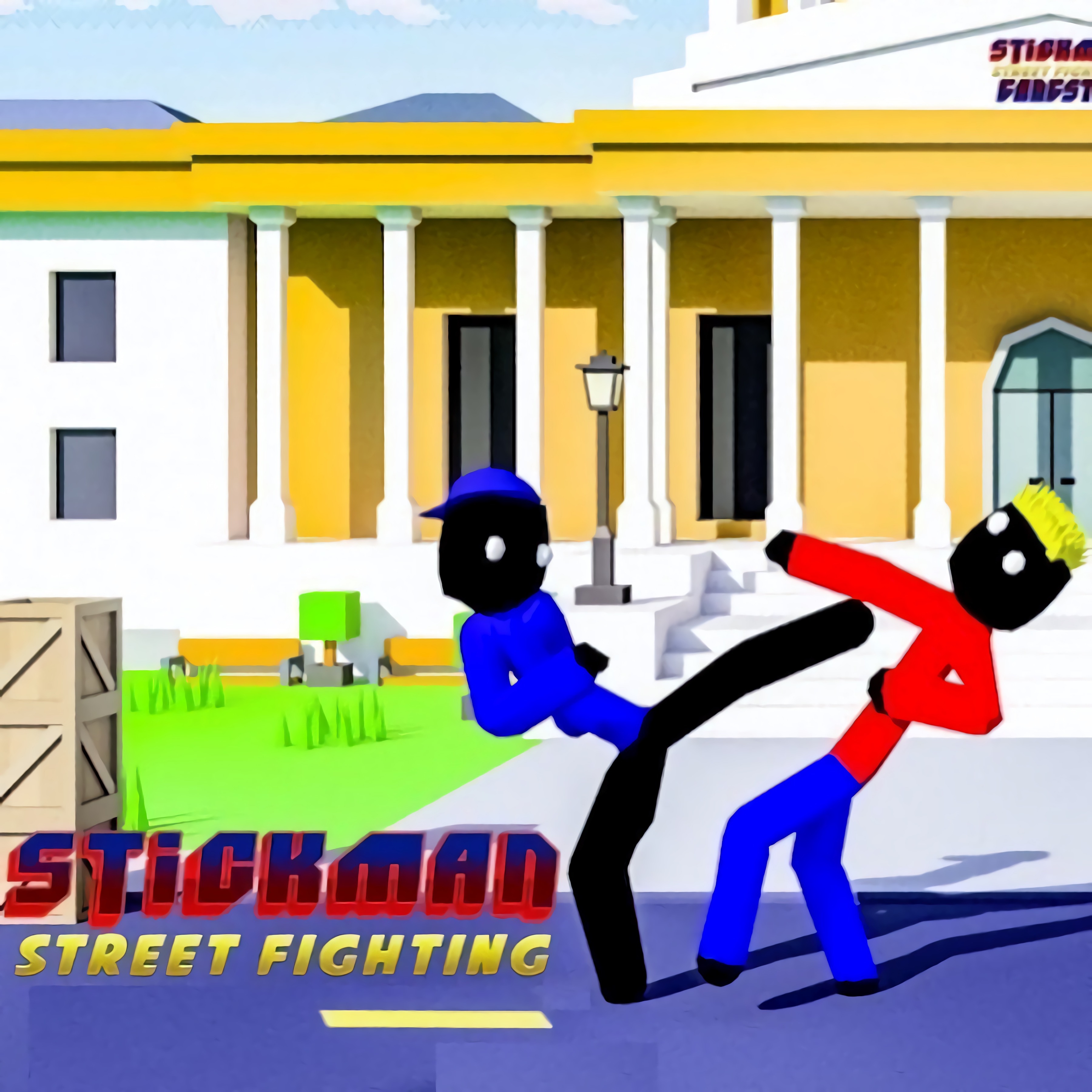 Play Stickman Street Fighting 3D online for Free 