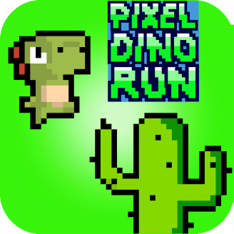 Pixel Dino Run game play at Friv2Online.Com