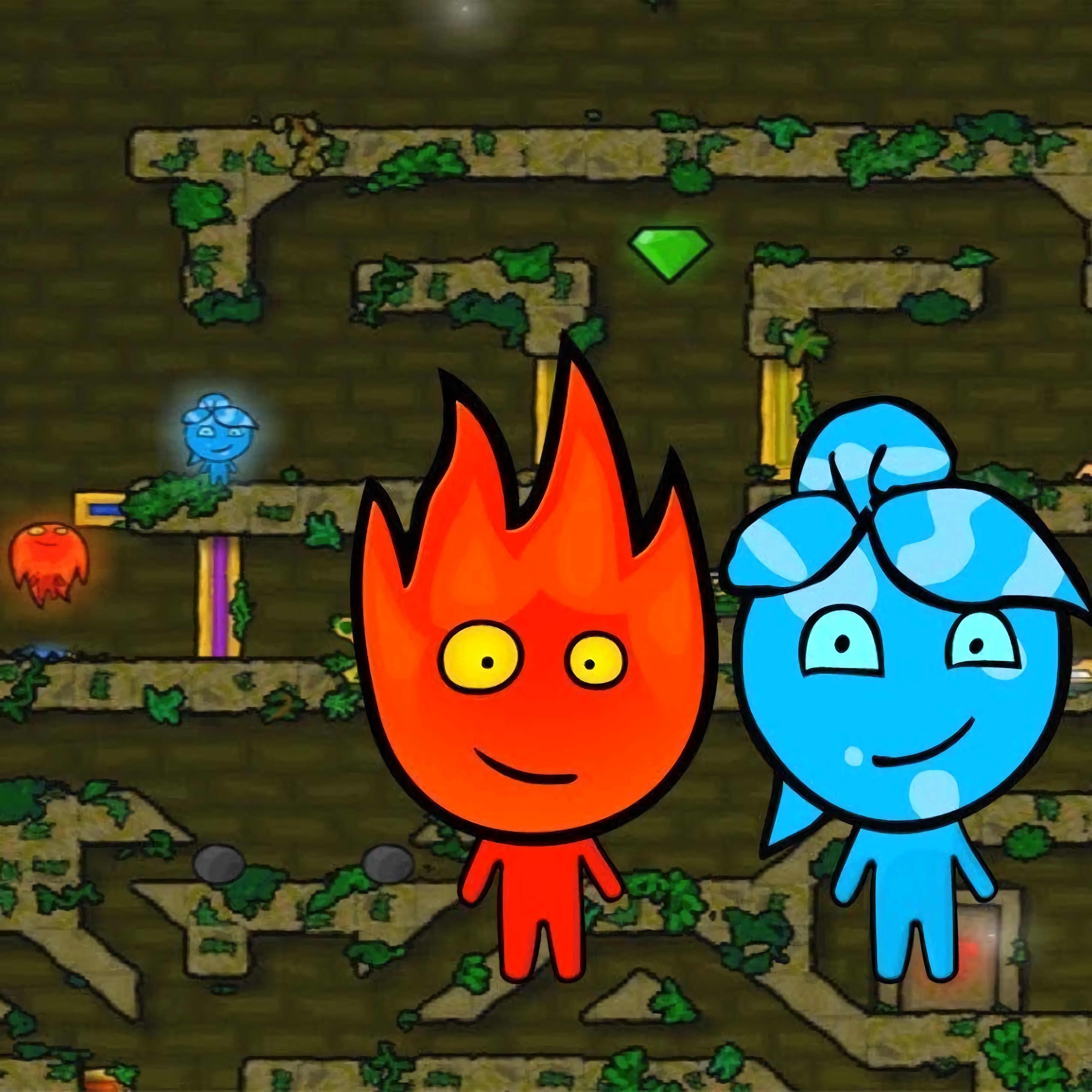 Fireboy and Watergirl 1: Forest Temple jogo no Friv2Online