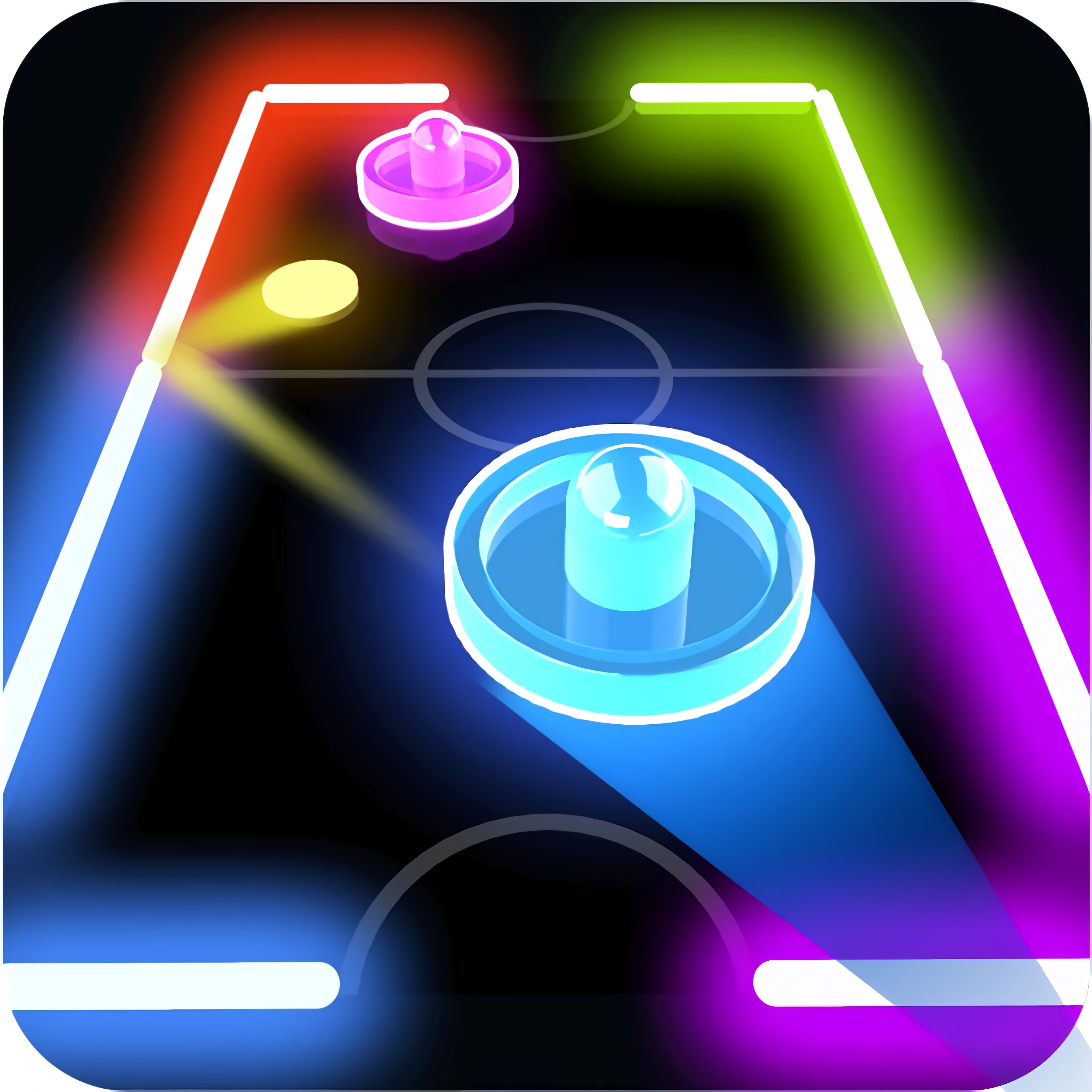 Glow Hockey 3D