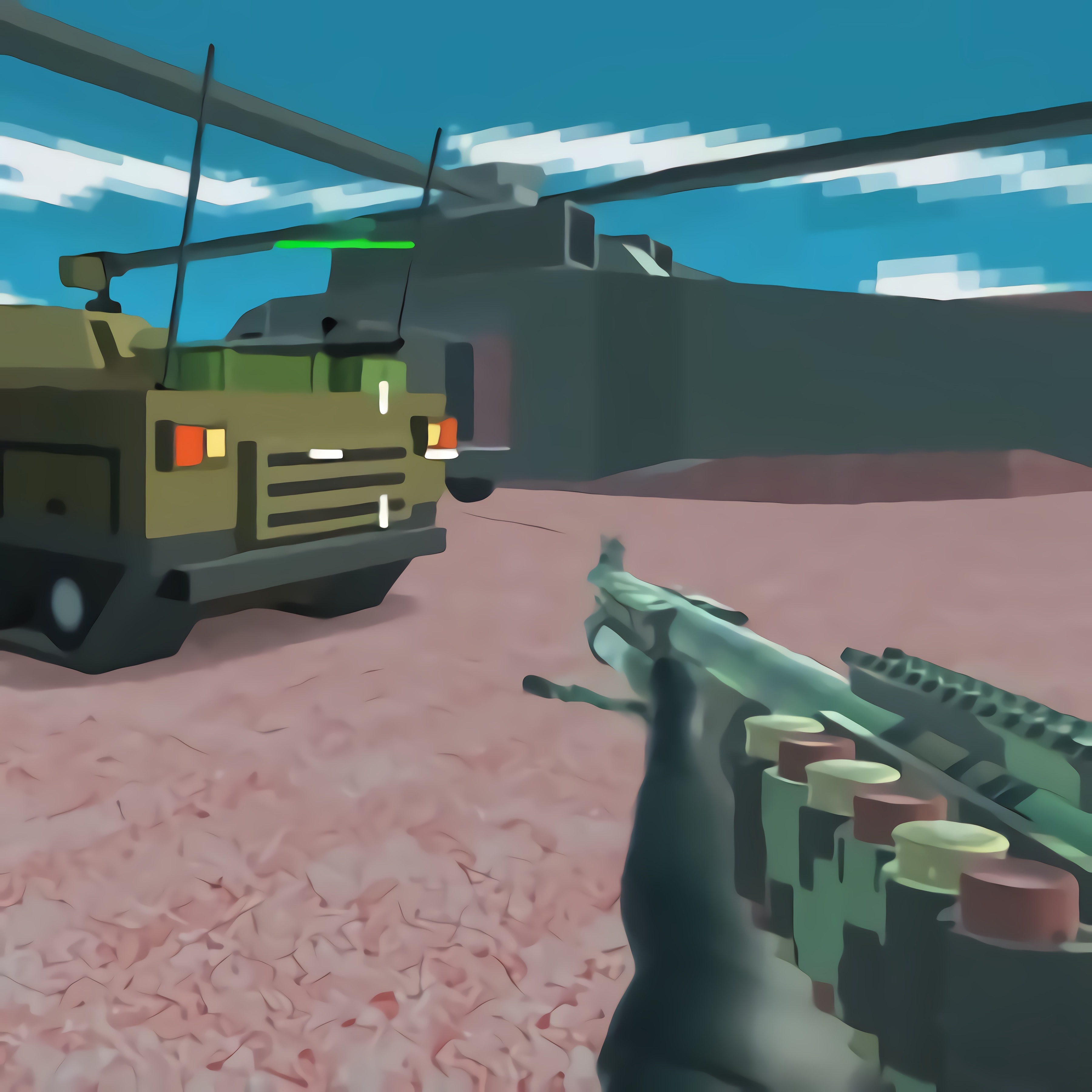 Helicopter And Tank Battle Desert Storm Multiplayer