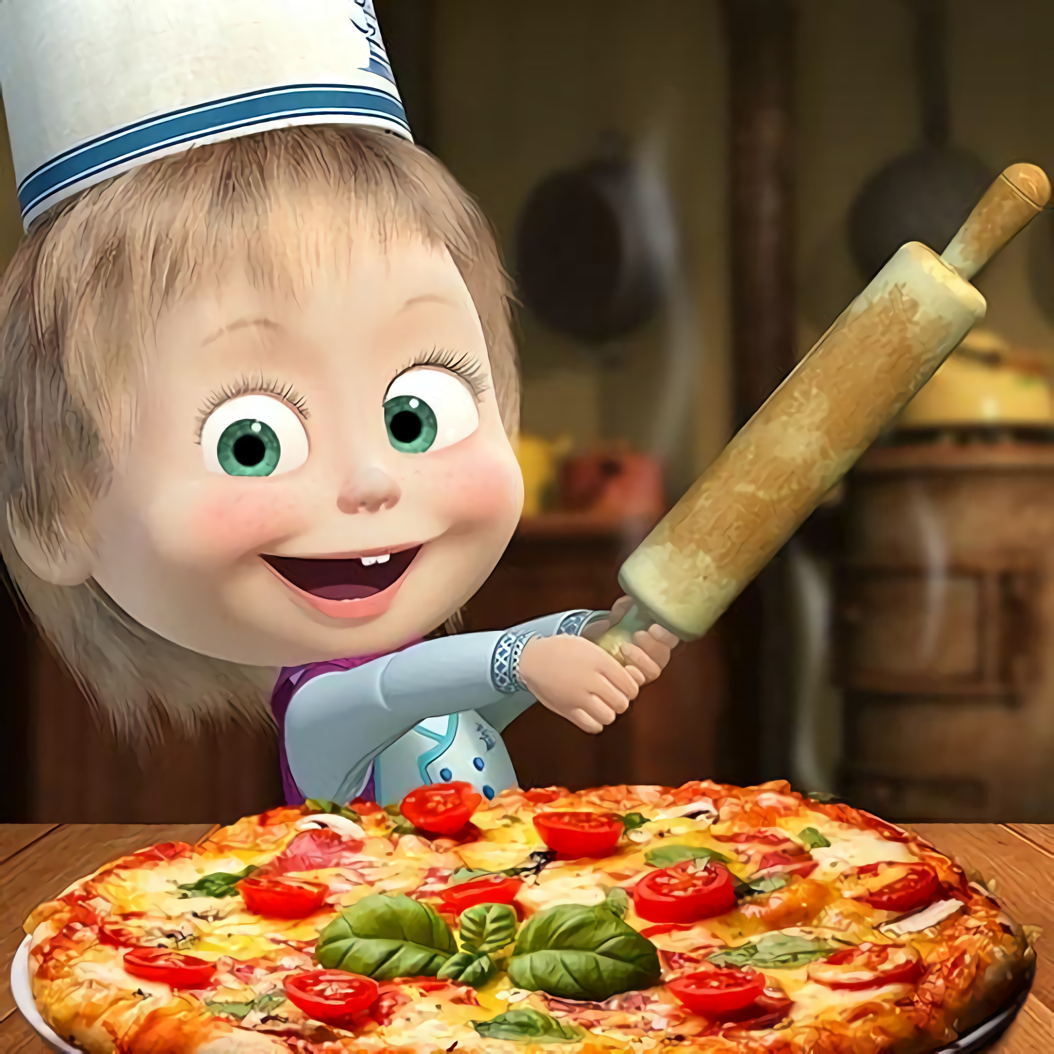 Masha Pizza Maker: Pizzeria игра на Friv2Online