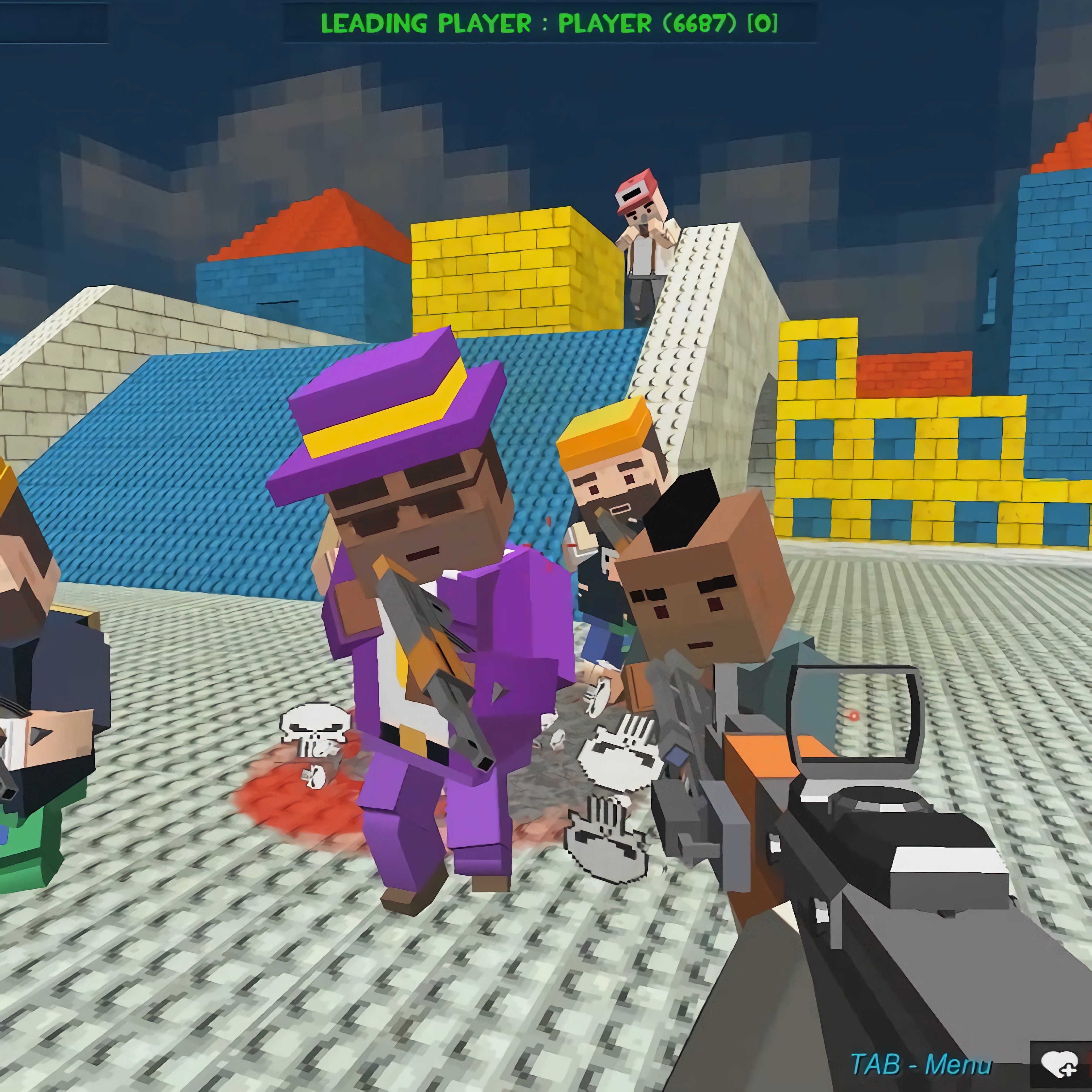 GunGame Shooting Warfare: Blocky Gangster