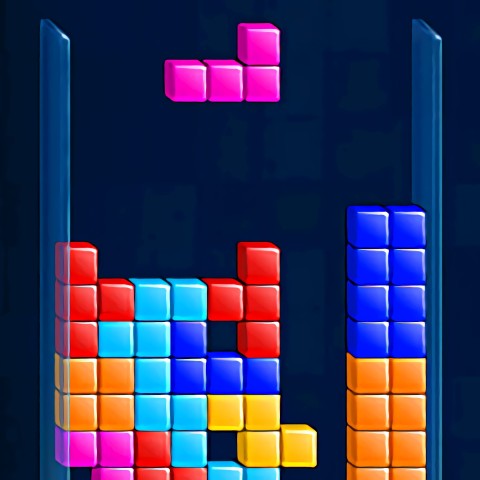 Tetris Cube game play on Friv2Online