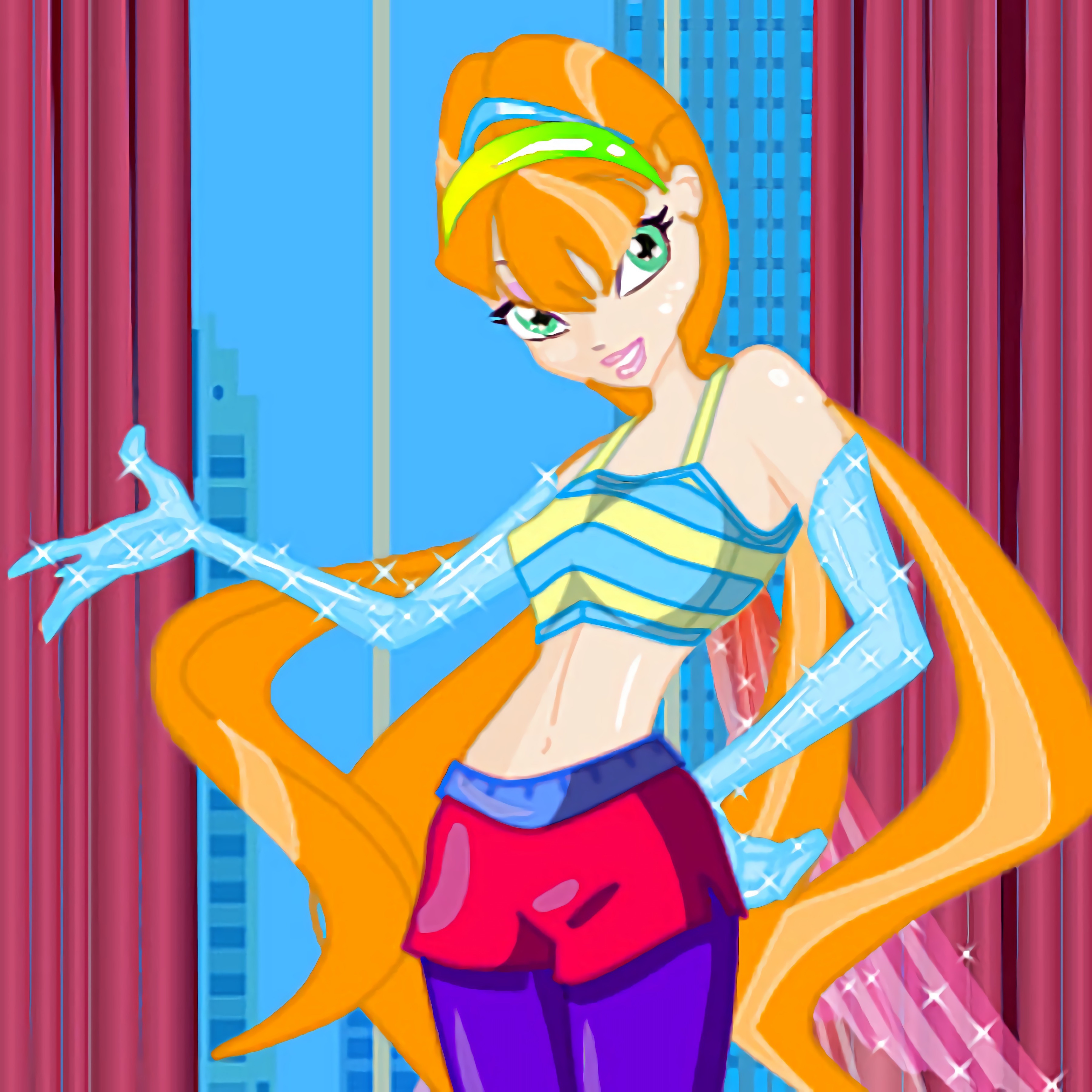 Winx Stella Dream Girl game play on Friv2Online