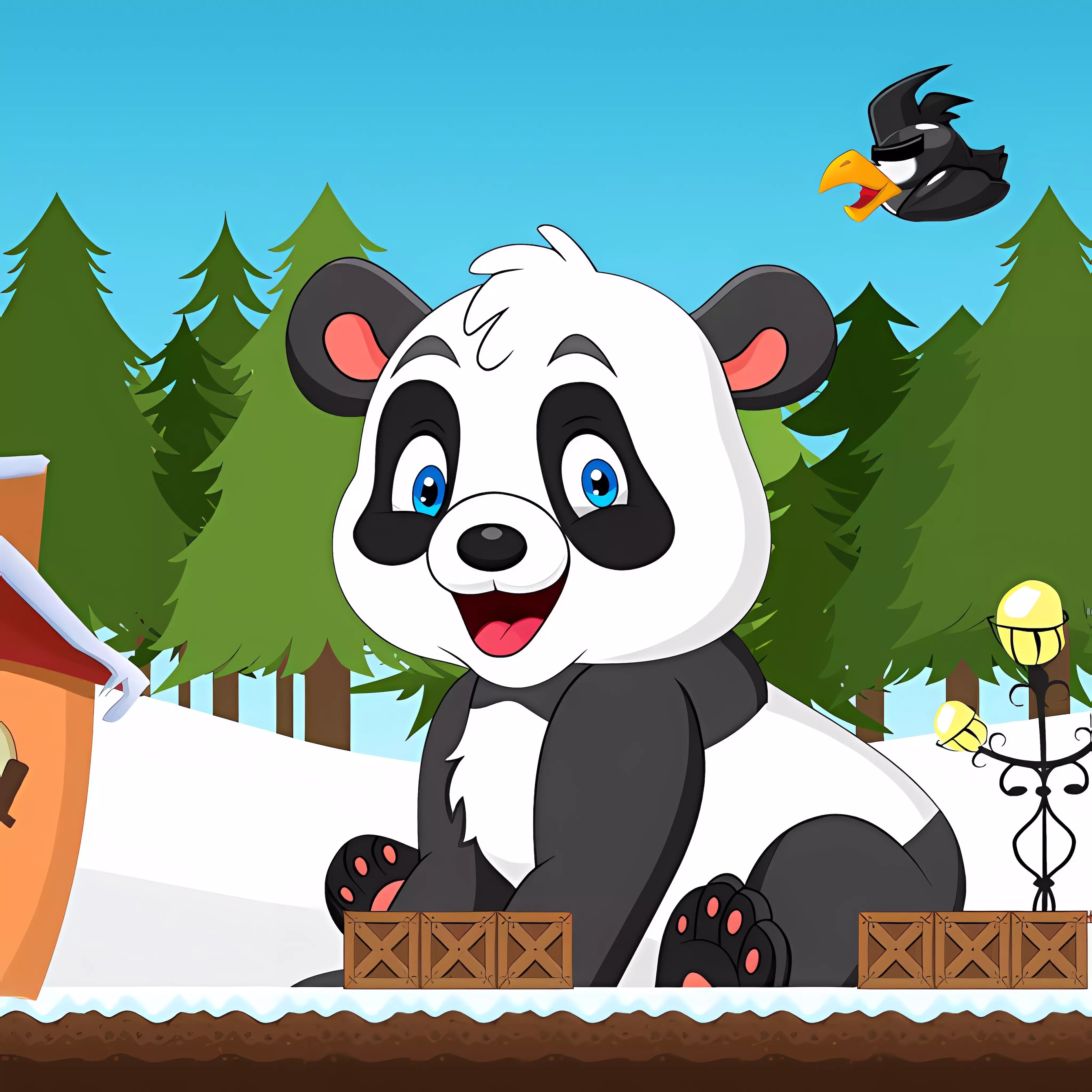 Christmas Panda Adventure