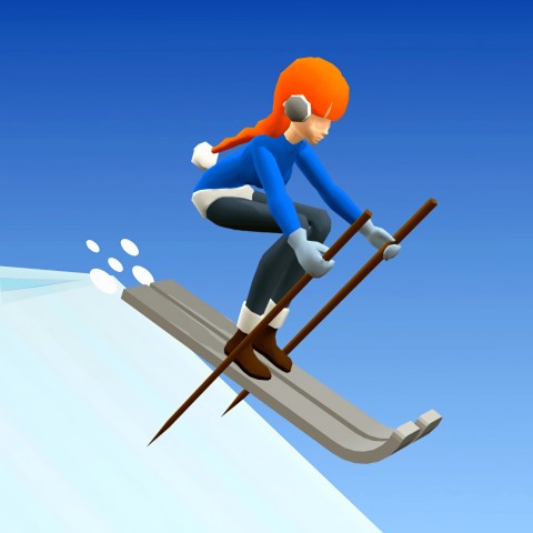 Ski Rush 3D game play on Friv2Online