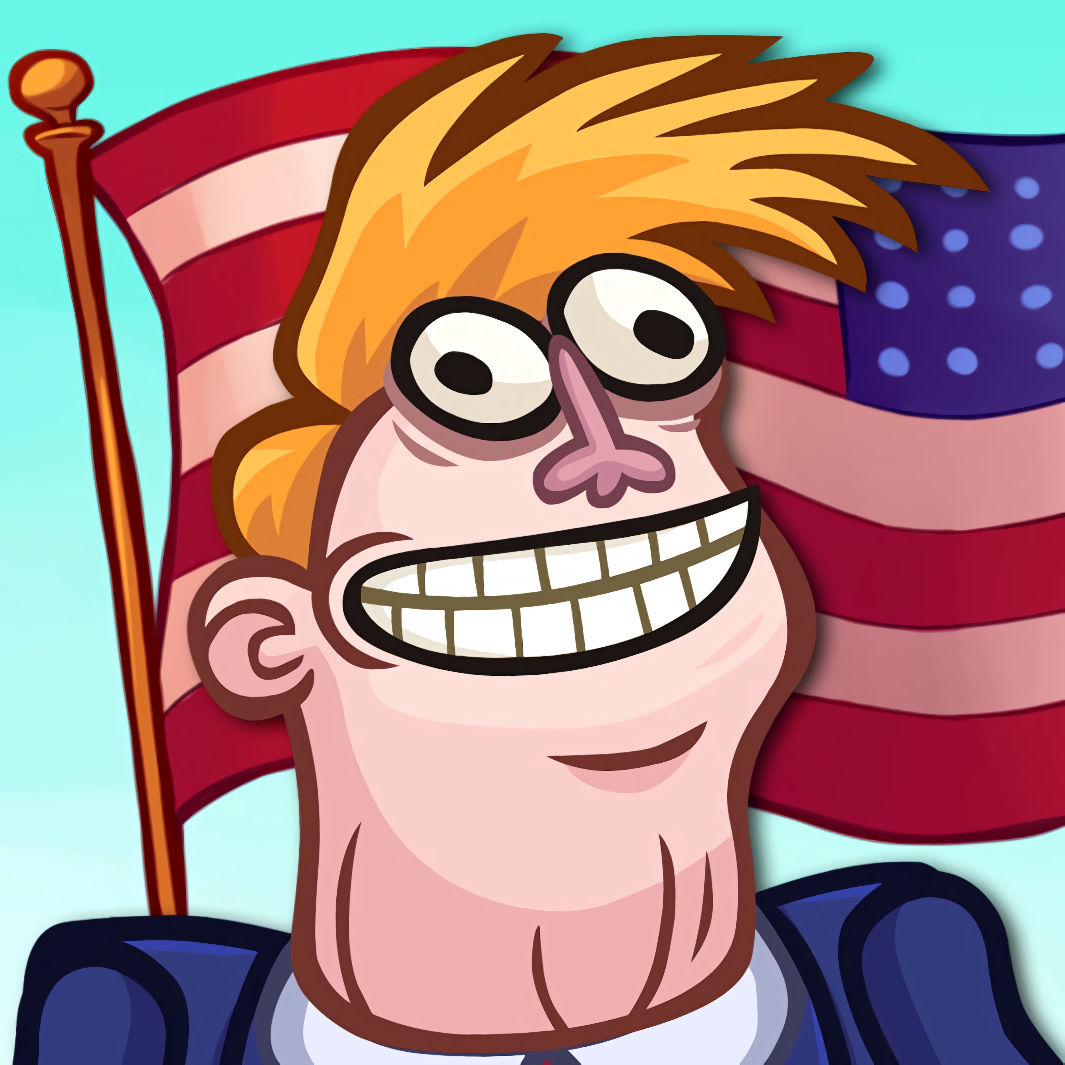 Trollface Quest: USA 2 game play on Friv2Online