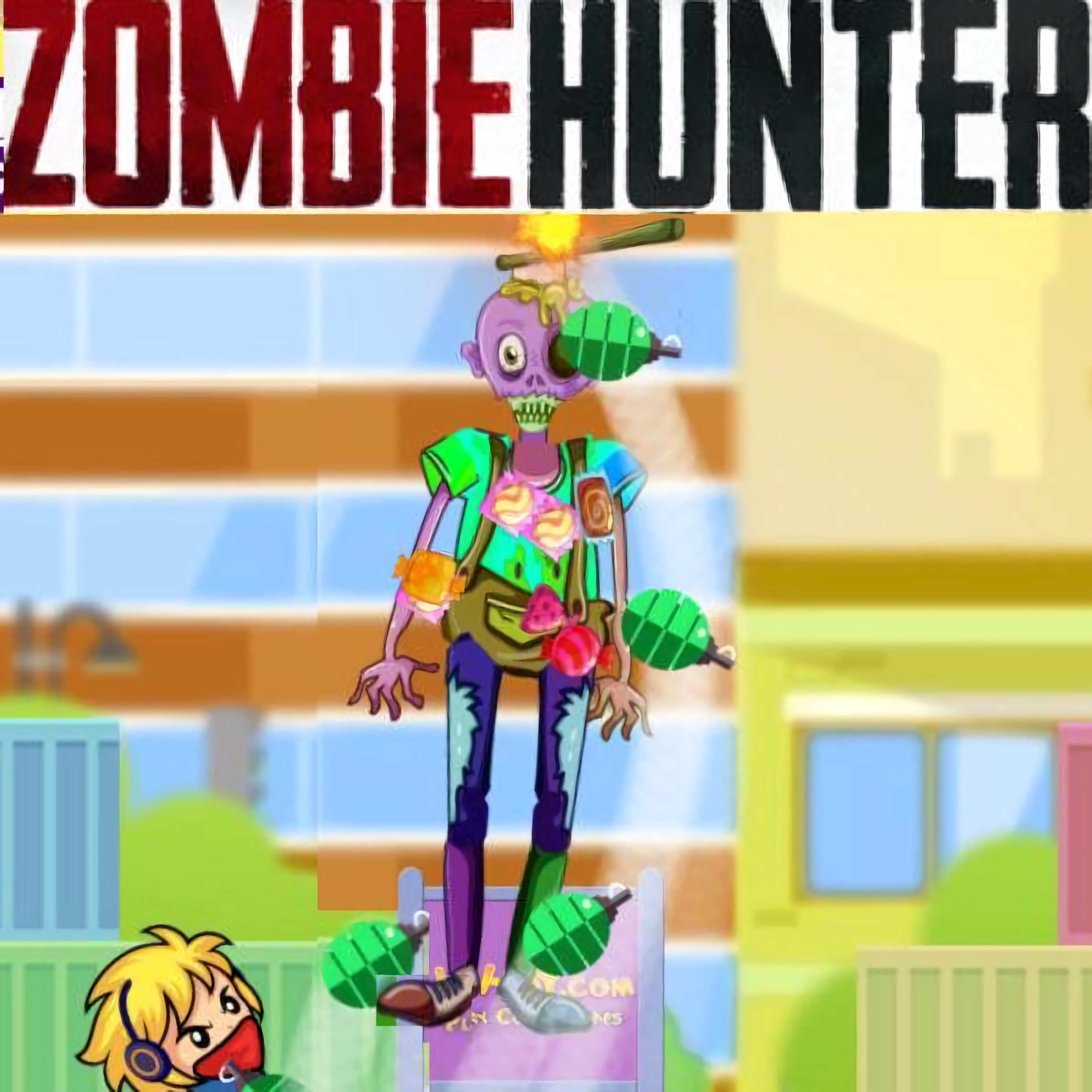 Pinata Zombie Hunter game play on Friv2Online